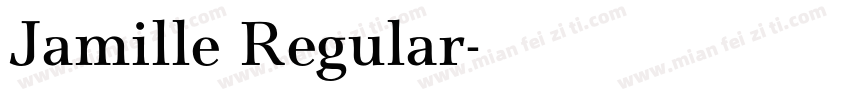 Jamille Regular字体转换